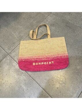 Bonpoint Rafia girls small beach bag